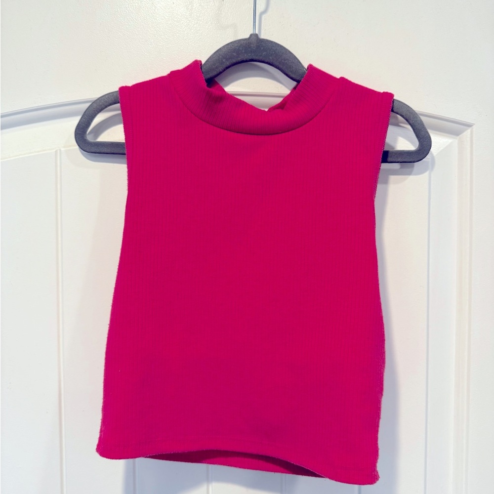 Tiger Friday Authentic Crop Top - Fuschia